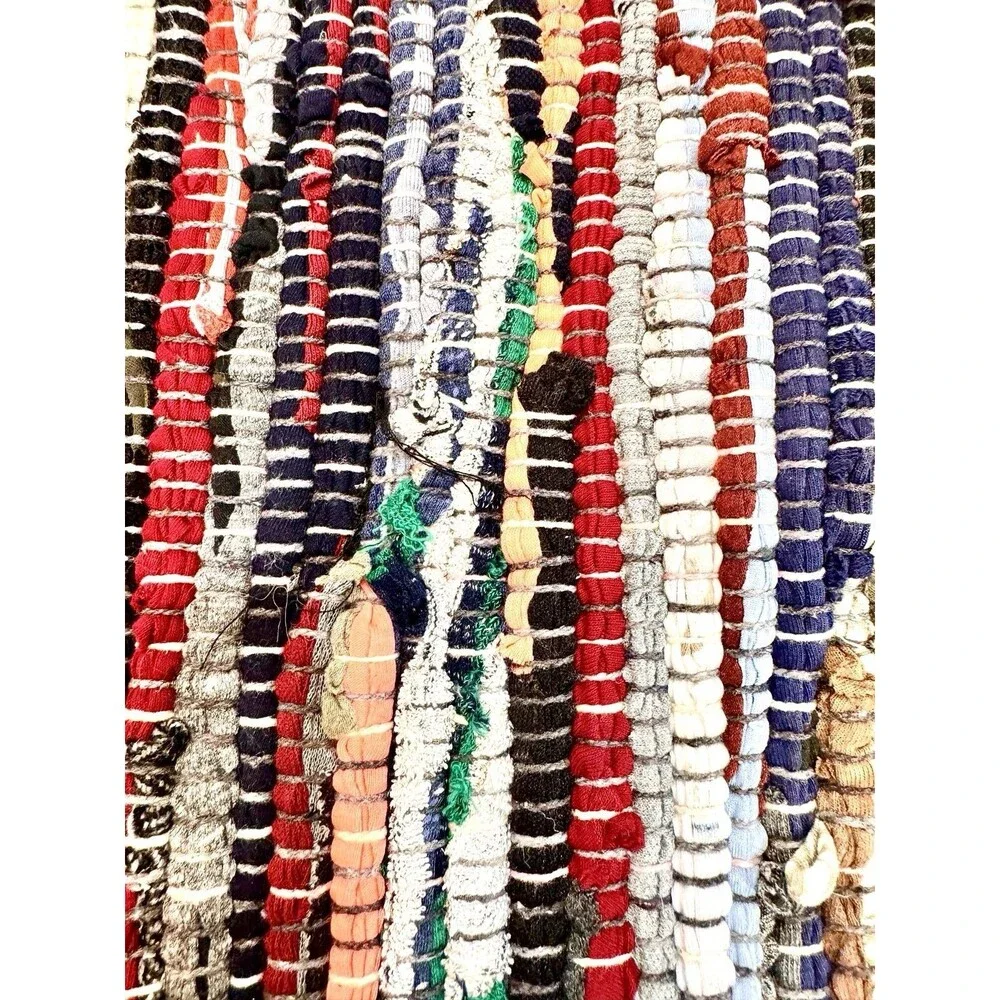 Chindi‎ Home Collection Rag Rug Handwoven Multicolor 20x31.5